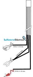 Latiguillo adaptación cabeceras monocanal a T12, Televes 422