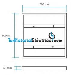 Marco superficie panel led 60x60 cm