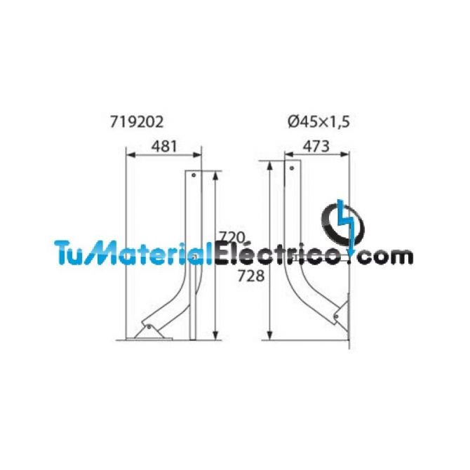 Televes 719202, Soporte Y pared o suelo